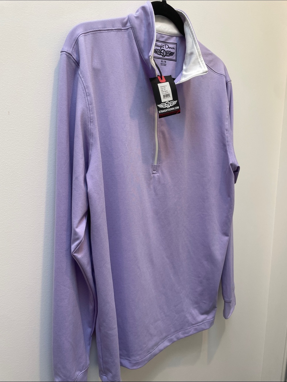 Straight Down Golf Mulhearn Quarterzip Men’s Medium NWT - Picture 4 of 8